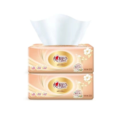 心心相印抽纸加厚纸巾干湿两用面巾纸卫生纸餐巾纸88vip2元商品