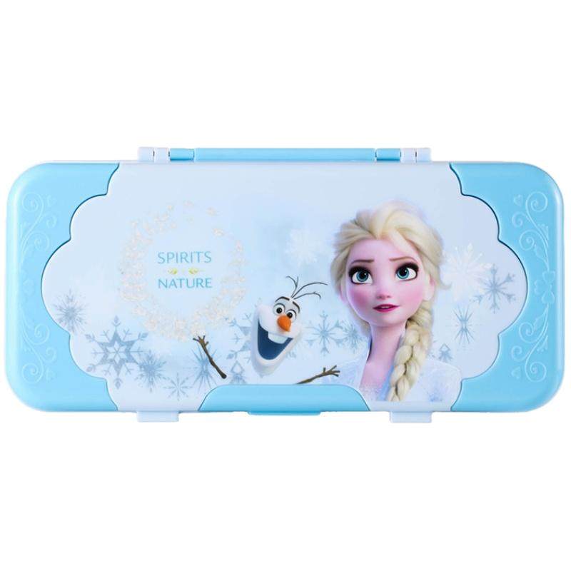 Disney迪士尼冰雪奇缘文具盒2025年新款幼儿园一二年级儿童女孩自动多功能铅笔盒女生小学生艾莎公主三层笔袋