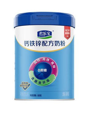 钙铁锌奶粉牛奶粉君乐宝成人