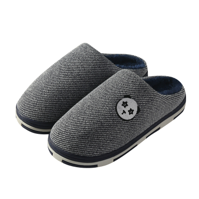 棉拖鞋吉马厚底防滑针织保暖卡通