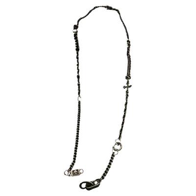 Wm风格做旧男女古巴十字项链