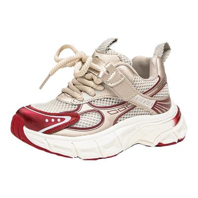 Navigare意大利小帆船童鞋夏季儿童时尚女童透气老爹鞋男童跑步鞋