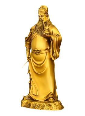 铜关公摆件武财神家居开业送礼