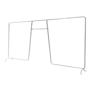 美达斯金属衣帽间网板竖档衣物分隔收纳置物架防倒板搭配网板使用