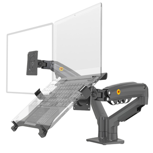 NB 二合一显示器笔记本组合支架双屏电脑支架托架机械臂10-17英寸