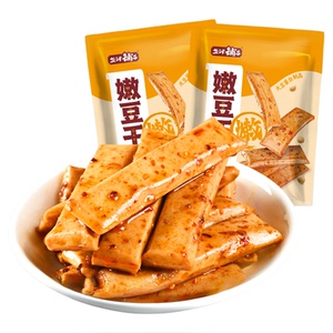 盐津铺子麻辣嫩豆干小零食解馋手磨豆腐干单独小包装休闲小吃食品