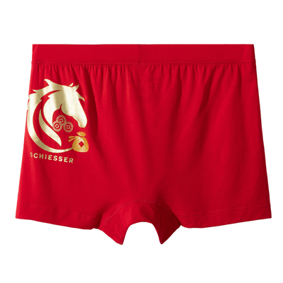 舒雅男士红色内裤莫代尔透气亲肤