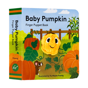 南瓜宝宝小小手指偶书 英文原版绘本 Baby Pumpkin: Finger Puppet Book 小手掌书纸板书 亲子互动宝宝玩具书 0-3岁 耐撕耐翻