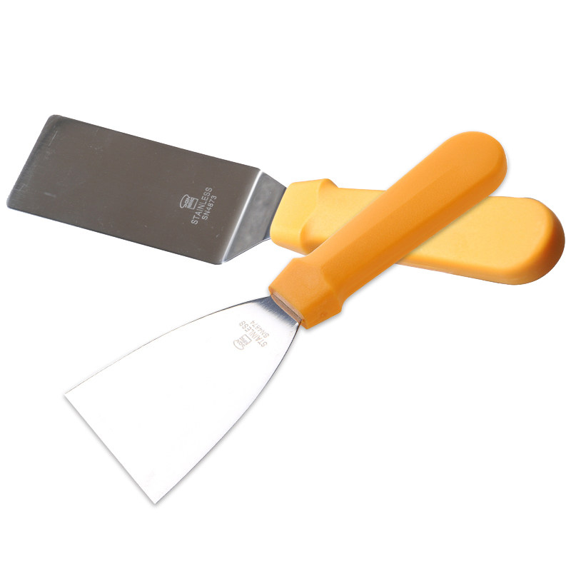 三能铁板烧不锈钢牛排铲刀披萨生煎铲手抓饼工具三角铲煎饼铲子