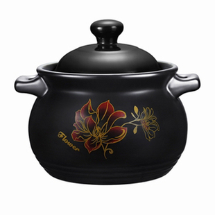 砂锅炖锅耐高温瓦罐汤煲陶瓷小沙锅煲汤锅家用明火燃气汤锅陶土煲