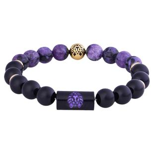 RASTACLAT紫星九紫离火新中式珠链男女生情侣小狮子国风手串礼物