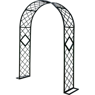 新款拱门花架爬藤架户外花园庭院装饰铁艺葡萄蔷薇月季拱形花支架