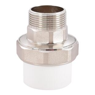 加厚PPR转铜外丝活接25 32 40 50 63转2寸1.5寸1寸6分4分等径变径