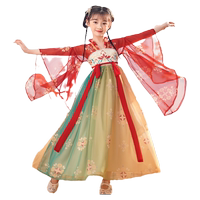 女童漢服夏款中國(guó)風(fēng)演出服
