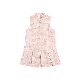 RBIGX瑞比克春秋新款千金小香风连衣裙女童高级中式礼服公主裙子