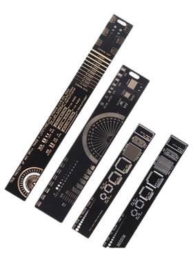 LSSZ真正沉金工艺多功能PCB直尺