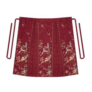 织造司[丹鹊相思]对襟外套妆花抹胸吊带改良马面裙汉服新中式婚服