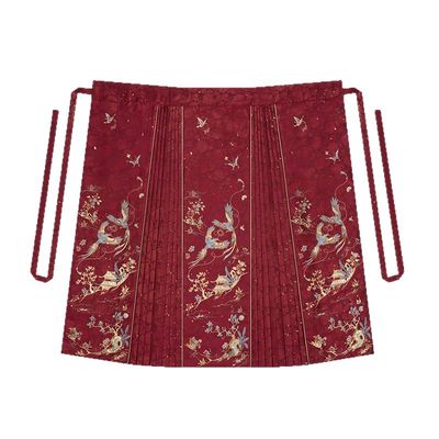 织造司[丹鹊相思]对襟外套妆花抹胸吊带改良马面裙汉服新中式婚服