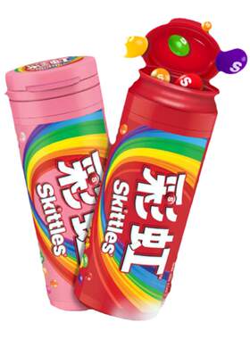 彩虹糖迷你筒装12瓶混合口味