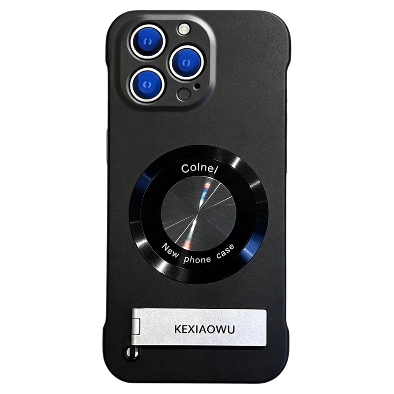 森迟适用苹果15支架无边框手机壳iPhone18新款超薄散热保护套17promax高级感磨砂防摔14网红爆款16pro男