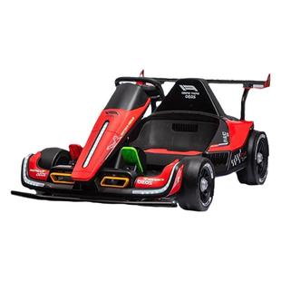 迪巴达儿童电动卡丁车宝宝漂移车可坐大人F1玩具小孩四轮遥控汽车