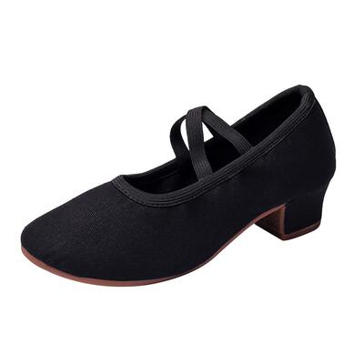 黑色舞蹈鞋广场舞鞋跳舞鞋室外