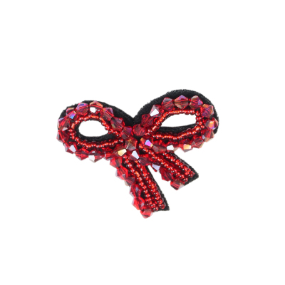 手工钉珠蝴蝶结布贴装饰diy辅料