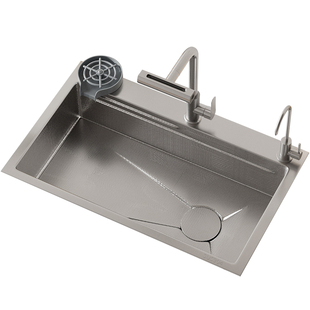 JOMOW厨房水槽大单槽拉丝银色特殊尺寸双改单7240 7540 7843