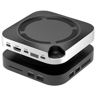 MacMINIM4扩展坞USB4拓展底座MINI4Pro扩容铝合金双通道40G底座