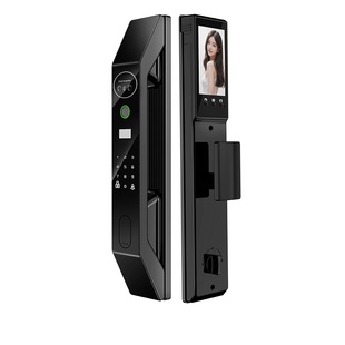 全自动指纹锁防盗门电子门锁家用通用型农村自建房大门密码锁监控