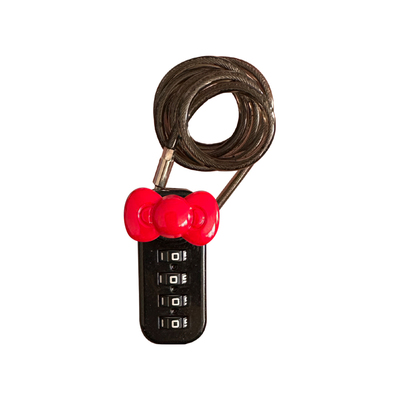 创意卡通电动车车筐防盗密码锁