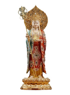 纯铜地藏菩萨像佛像摆件