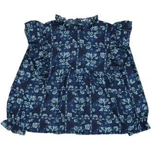 Shinyee▲louis louise aw23秋冬儿童法式印花衬衫长袖衬衣