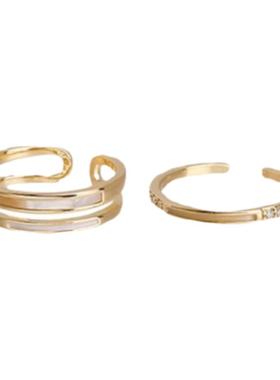 其他男女通用合金小众素圈戒指潮