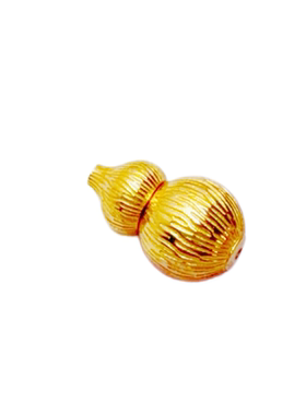 s925银镀18k金大号拉丝葫芦拧扣