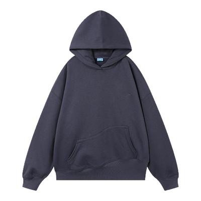 CryingCenter浪形口袋连帽套头加绒卫衣远红外自发热男女款