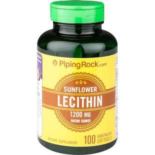 美国朴诺卵磷脂100粒软胶囊保护血管护肝中老年保健品非大豆