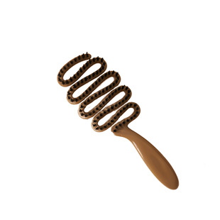 松塔猪鬃梳发顶蓬松神器按摩头部顺发护发排骨梳网红梳子女士专用