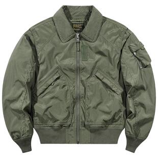 VIP翻领飞行员夹克男2026新款bomber飞行服美式复古宽松工装外套