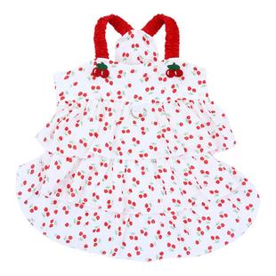 狗狗衣服春夏季薄款公主吊带裙柯基柴犬泰迪中型犬防掉毛防晒背心