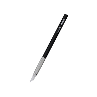 日本OLFA大黑全金属笔刀LTD-09橡皮章模型手工雕刻刀贴膜刀壁纸刀