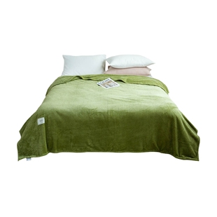 冬季加厚款珊瑚法兰绒毛毯沙发空调午睡办公室午休盖毯床单小毯子