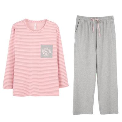 安之伴纯棉睡衣女春秋季韩系套装