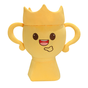 创意奖杯玩偶抱枕颁奖典礼毛绒玩具奖状校园比赛公司活动礼品定制