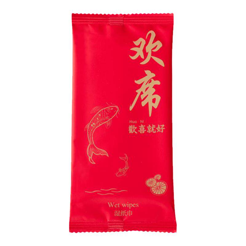 酒店餐饮婚庆宴请湿纸巾独立包装