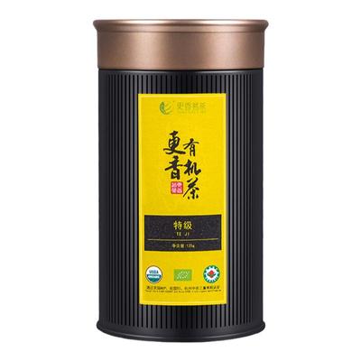 更香茗茶有机绿茶125g罐装口粮茶