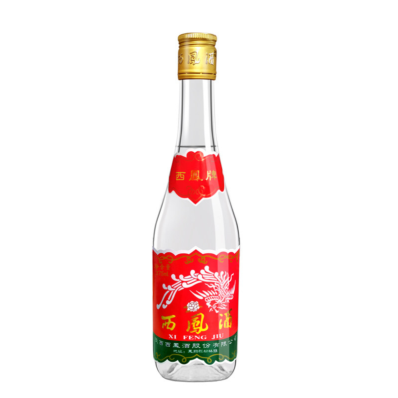西凤酒整箱装45度375ml凤香型纯粮陕西七两半口粮白酒