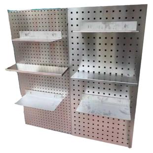 定制不锈钢单层置物架挂孔板金属挂架厨房沥水防锈层板置物收纳架