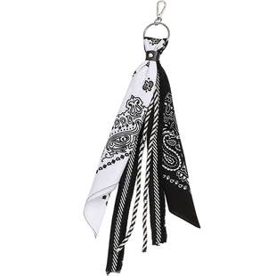 腰果花方巾潮牌街头裤巾hiphop裤链腰巾嘻哈飘带挂裤子挂饰男女