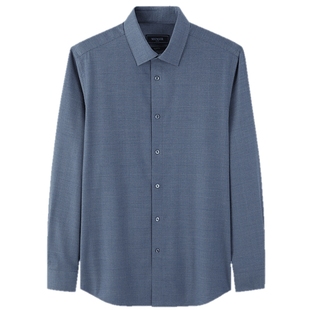 【30%绵羊毛可机洗】雅戈尔秋季新品商务休闲保暖绒面长袖衬衫男